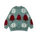 Pure Cross-Border Christmas Reindeer Couple Sweater 2025 Autumn New Loose Lazy Style Winter Knitted Jacket_viptrois.com