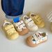 Mother & Kids Children's Open Mouthed Biscuit Shoes Ins Board Shoes, Soft Soles, Versatile Baby Canvas Shoes_viptrois.com