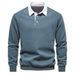 Pure 2025 Cross-Border Autumn Men's Long Sleeve Polo European Size Export Turn-Down Collar High-Quality Casual Versatile_viptrois.com