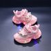 Luminous 2025 New Luminous Light Princess Shoes Casual Outdoor Girls Sports Shoes Pearl Chain_viptrois.com