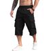 Men's Versatile Casual Shorts Summer Stylish Solid Color Drawstring Cargo Trendy In Stock With Pocket Decorations_viptrois.com