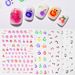 Monster Mouth Gel Nail Stickers - Funny Emoji 3D Jelly Nail Decals, Whimsical Big Mouth Design_viptrois.com