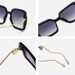 Men's Sunglasses Fashion Pearl Square Large Frame Sunglasses Women's Outdoor Uv Anti Ultraviolet Sunglasses_viptrois.com