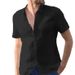 Men's Clothing 2025 New European And American Summer Short Sleeve Tops Casual Cardigan Foreign Trade Men's Shirt Men's Solid Color Shirt_viptrois.com