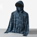 Men's UV 50+ Sun Protection Coat With Reflective Zipper And Hood, Breathable, Cool, Lightweight Windbreaker, Large-sized Casual Coat, Outdoor Clothing_viptrois.com
