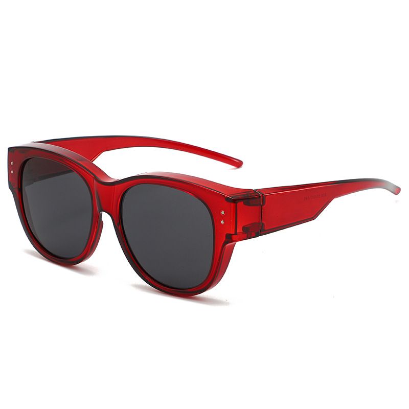 Men's Sunglasses Two In One Polarized Sunglasses For Myopia Women Set Round Frame Can Be Put On Myopia Glasses Sunglasses Set Ultra Light Large Frame_viptrois.com