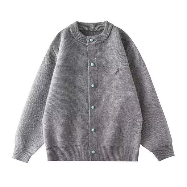 Autumn And Winter College Style Round Neck Sweater Cardigan Jacket For Teenagers, Loose And Versatile Sweater_viptrois.com