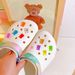 Hole Shoes Accessories DIY Accessories Xiaohongshu Dopamine Jelly Color Transparent Color Bear Candy Color Small Bear_viptrois.com