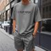 Men's Clothing Trendy Summer Casual Sports Shorts Short Sleeved T Shirt Suit_viptrois.com