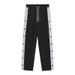 Men's Clothing Casual Sports Buttoned Men's Trousers Men's Autumn Loose Straight Wide Leg Button Color Matching Large Size Trousers Men_viptrois.com
