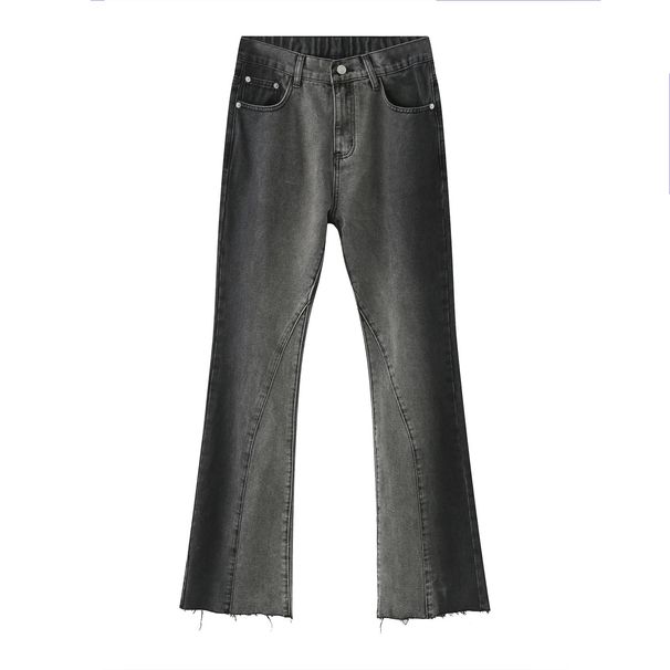Men's Clothing | Spring New Arrivals Men's And Women's Gradient Color Flared Jeans Elastic Back Waist_viptrois.com