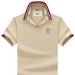 Men's Premium Polo Shirt Short Sleeve Cotton Blend Summer Cool Breathable Embroidered Collar Casual T-Shirt For Dad & Young Adults_viptrois.com