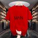 Men's Premium Comfort T-Shirt - Breathable Polyester, Relaxed Fit Streetwear (White/Navy/Black/Red/Khaki, S-XXL)_viptrois.com