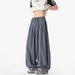 Men's Plus Size Summer Casual Pants Straight Leg Wide Leg Thin Lazy Style Yamamoto_viptrois.com