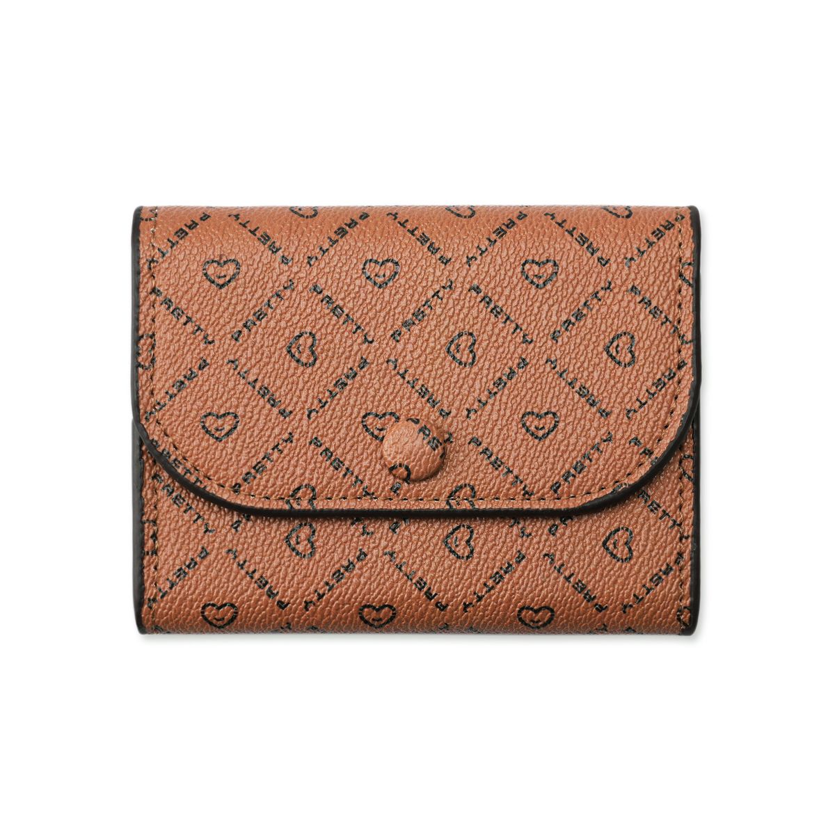 Women's Bags New Style Women's Wallet Coin Purse Letter Heart Flower Material Clutch Bag_viptrois.com