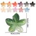 Luxury Gold Wire Drawing Plumeria Claw Clip - Small Size Bauhinia Hairpin For Braiding & Baby Hair - Premium Gold Strand Hair Accessory_viptrois.com