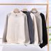 Pure Cross-Border Foreig Trade Kitted Witer Turtleeck Imitatio Velvet Mik Quality Half Zipper Sweater For_viptrois.com