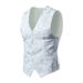Men's Clothing Men's Casual Suit Vest Men's European Size Fashion V Neck Formal Vest Vest_viptrois.com