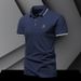 2025d Polo Short Men's 2025 Summer Trendy Brand Turn-down Collar Base T-Shirt Half Sleeve Shirt_viptrois.com