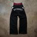 Men's Clothing Streetwear Hip Hop Print Pants Men Women - Fake Two Piece Design, Loose Fit Retro Joggers With 3D Patterns (Black/Grey, S-4XL)_viptrois.com
