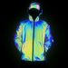 Men's Clothing Autumn and Winter Fashion Fish Scale Pattern Colorful Reflective Jacket Men's Casual Colorful Luminous Jacket_viptrois.com