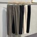 Men's Clothing Suit Pants Winter Korean Straight Thick Nine Points Plus Velvet Warm_viptrois.com
