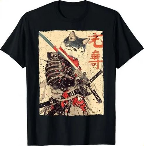 T-shirtt-shirtsamurai Warrior Ukiyo Ink 2026 Artwork Cat Samu_viptrois.com