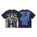 High Street Trendy Brand Heavy-Duty Washed Distressed Skull Letter Print_viptrois.com
