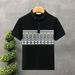 2025 Summer Fashion Splicing Contrasting Colors Men's Short-sleeved Polo Shirt New Trend Lapel Casual High-end Top_viptrois.com