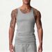 Cross-border Clothing Summer American Style Youth High-elastic Ribbed Fitness Tank Top Men's Quick-dry Sports Undershirt_viptrois.com