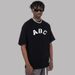 Men's Clothing High Street American ABC Digital Printing Couple Wear Loose Short Sleeved T Shirt Summer Tide_viptrois.com