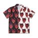 Men's Clothing A Pair Of Lapel Casual Men And Women Couple Spring And Summer Loose Color Matching Devil Digital Print Short Sleeved Trendy Brand Shirt_viptrois.com