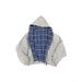Reversible Zip-Up Hoodie For Men – Vintage American Style With Patchwork Design, Oversized Fit, Unisex Casual Wear For Spring & Fall_viptrois.com