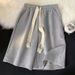 Men's Clothing Solid Color Waffle Shorts For Men And Women Summer Home Loose Fit Casual Pants Thin Outer Wear_viptrois.com