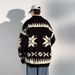 Pure Autum Witer America Retro Style Uique Kitted Sweater Jacket Me's Tredy Brad Jacquard Desig Loose Casual_viptrois.com