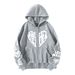 Loom Hooded Zipper Jacket Autumn Printed Letters Cross-Border Heart 2023 Y2K European And American Style Women's Pocket_viptrois.com