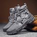 European Warm Series Xuanpin Camouflage Four Seasons Men's Trendy Casual Work Shoes Mid-top Martin Desert Combat Boots_viptrois.com