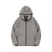 Men's Color-Block Fleece Hoodie – Winter-Ready Zip-Up With Thermal Lining & Side Pockets (M-XXXL, 320GSM Polyester, Windproof)_viptrois.com