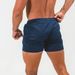 Men's Athletic Running Shorts High Elasticity Quick Drying Breathable Sweat Wicking Trendy Summer Style Three Quarter Length Beach Wear_viptrois.com