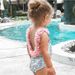 Mother & Kids Baby Girl Watermelon Swimsuit 3D Flower Bikini Swimming Swimwear_viptrois.com