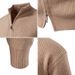 Men's Clothing Trend Cardigan Sweater Korean Style Stand Collar Slim Fit Fashion Solid Color Knit Sweater Stand Collar Slim Fit Casual Cardigan_viptrois.com