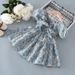 Mother & Kids Girls Dress New Summer Dress Stylish Little Girl Princess Dress Pure Cotton Summer Children's Cotton Floral Dress_viptrois.com