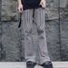 Men's and women's urban KIKO style knitted mosquito-repellent striped patchwork trousers for men and women, trendy casual pants_viptrois.com