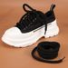 Round Braided Exaggerated Shape Bread Shoes 10mm Thick Shoelaces Butter Bread Shoelaces 1cm Width Bread Shoes_viptrois.com