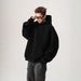 Hoodie, Autumn And Winter Trendy Brand, Solid Color, Loose Fit, Hard And Versatile Jacket_viptrois.com