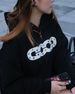 Cross-Border Foreign Trade Correct Version GOODBRAND Rhinestone Handmade Distressed Unisex Hoodie Loose Fit Hooded_viptrois.com