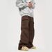 Men's Clothing High End American Overalls Men Ins National Trend Casual High Street Trousers Couple Pants_viptrois.com