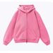 "400GSM Oversized Zip Hoodie – Heavyweight Brushed Fleece, Unisex Distressed Streetwear (6 Acid Wash Colors, Drop Shoulder Fit)"_viptrois.com