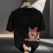 Fashion Trend Ins Personality Creative High Quality Loose Short Sleeve Large Size Men's T-Shirt 2025 Summer Top_viptrois.com