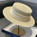 French Socialite Style Flat Top 2024 New Elegant Summer Pearl Grass Beach Sun Protection Hat For Children_viptrois.com